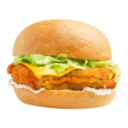 Cheesy Crispy Chicken Burger